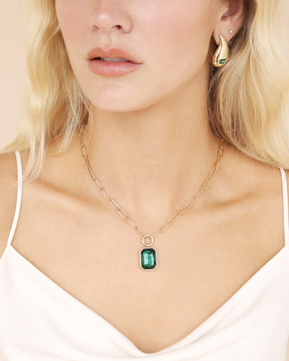 Deco Pendant Necklace