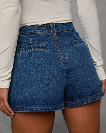 Fiona Denim Mini Skort