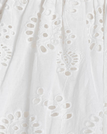 Dani Top In Fresh White Eyelet