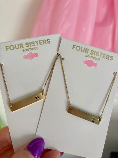 Initial Tag Necklace