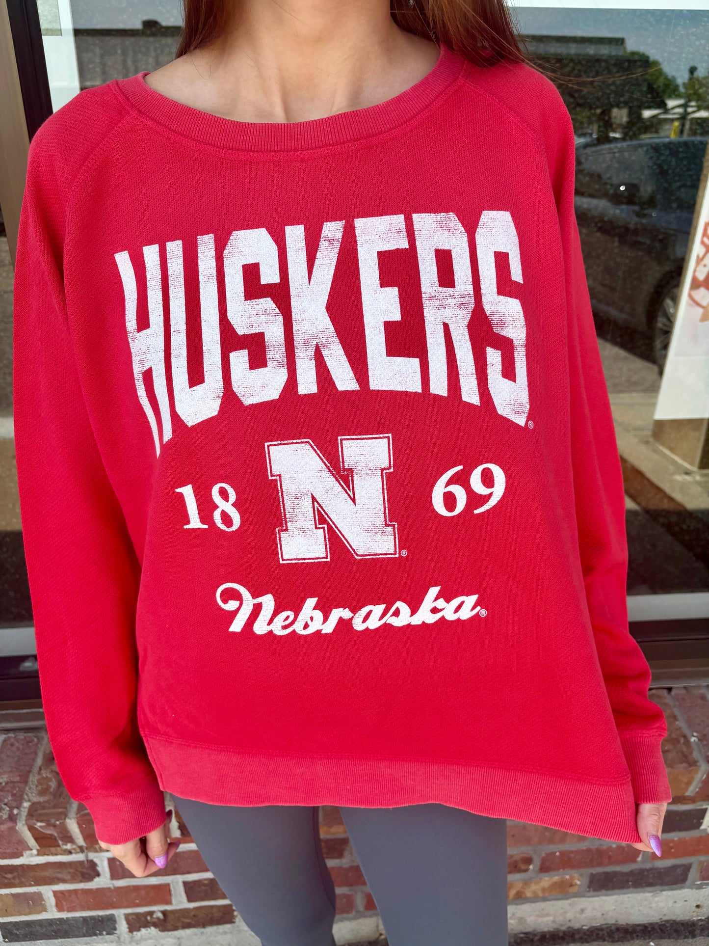 Huskers French Terry Crewneck