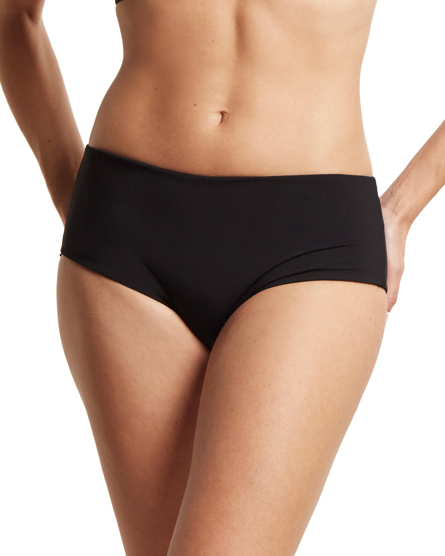 Boyshort Swimsuit Bottom Black