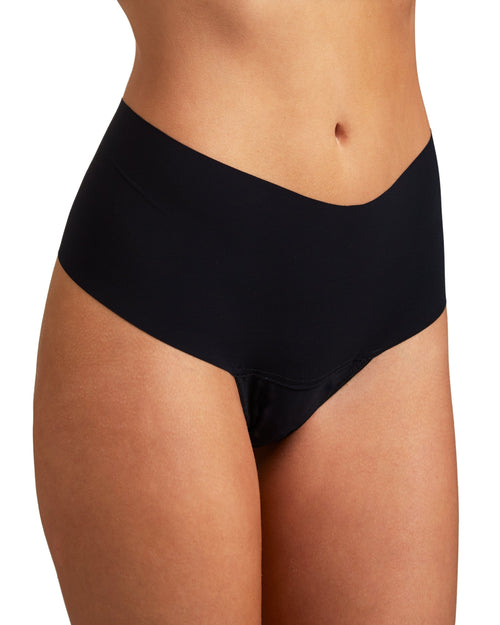 BreatheSoft® High Rise Thong Black