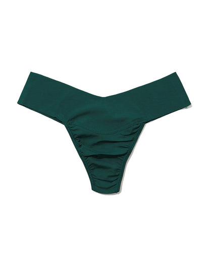 BreatheSoft® Natural Rise Thong Great Heights Green Sale