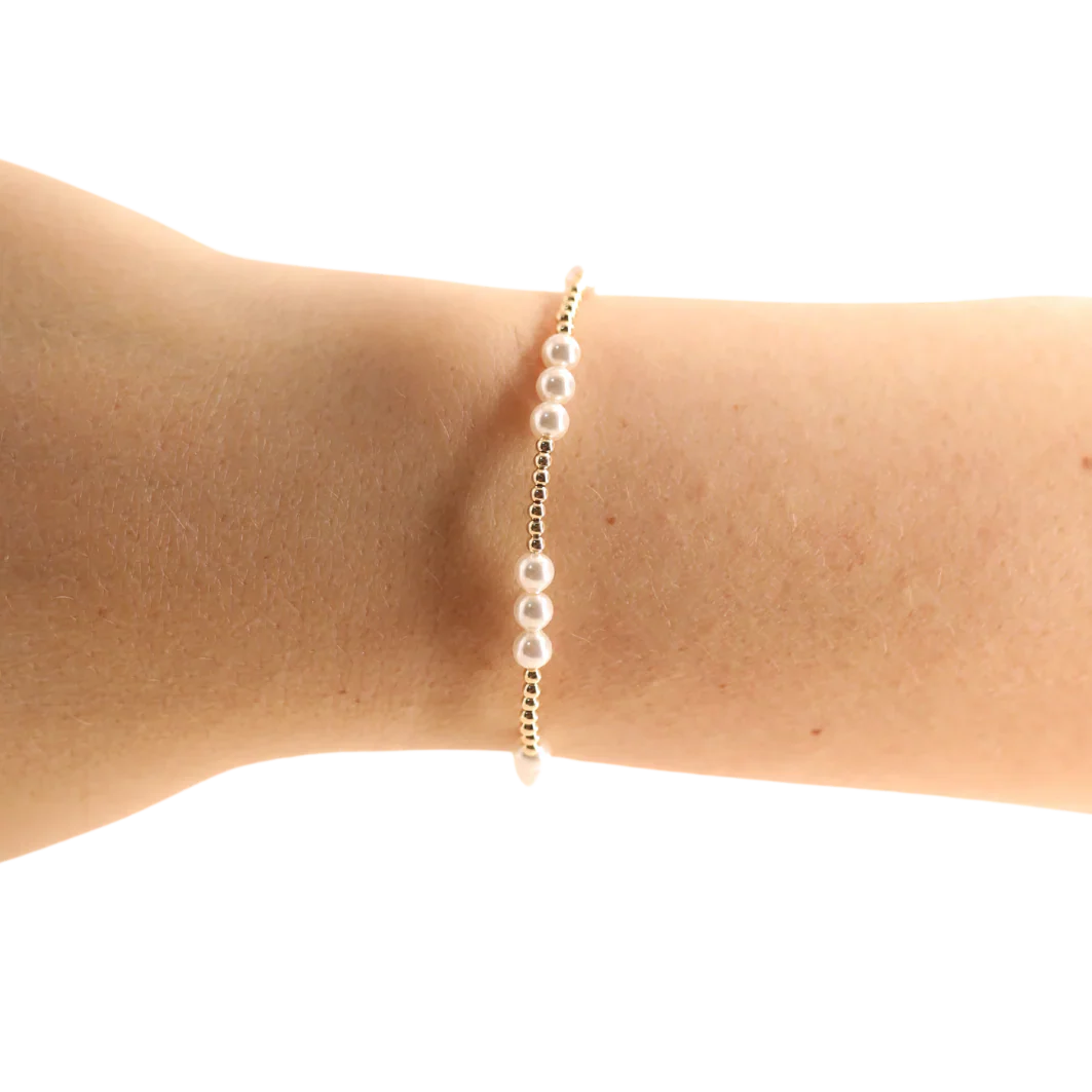ILY Pearl Gold Bracelet