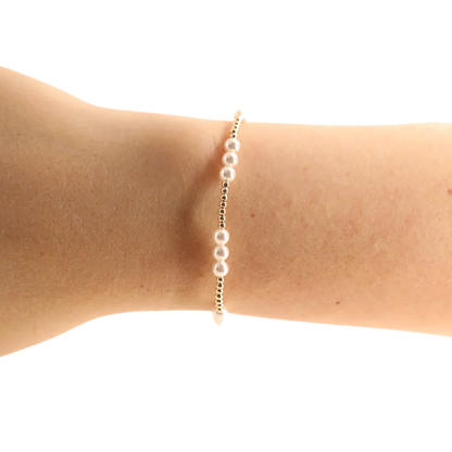 ILY Pearl Gold Bracelet