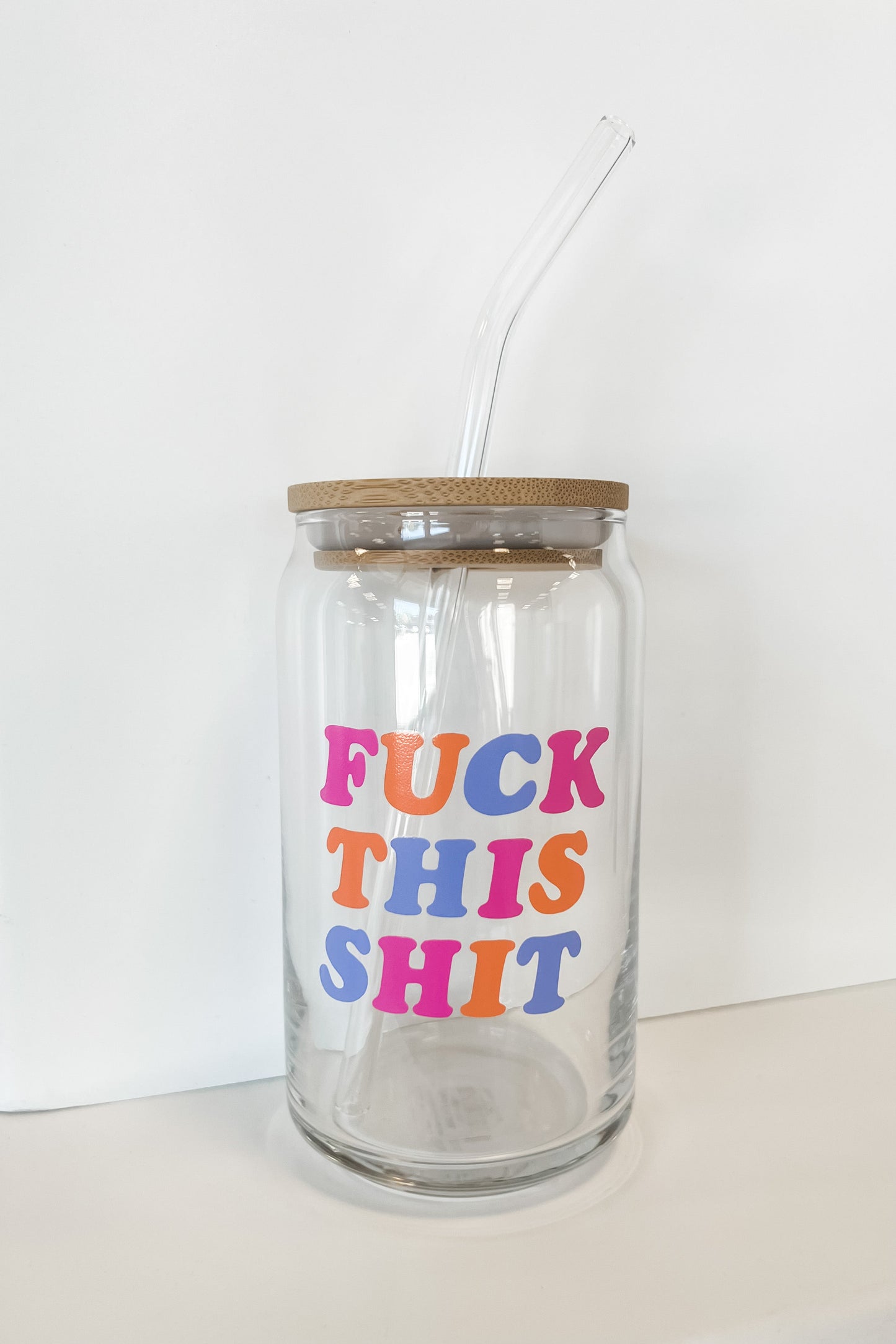 Fuck This Shit Beer Can Glass