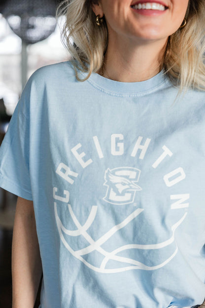 Powder Blue Creighton Tee