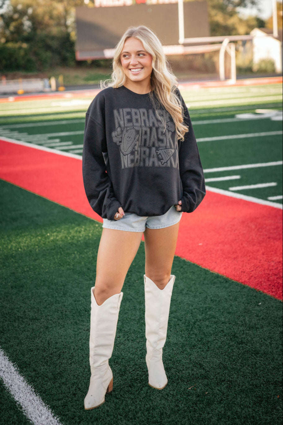 Nebraska Blackout Sweatshirt