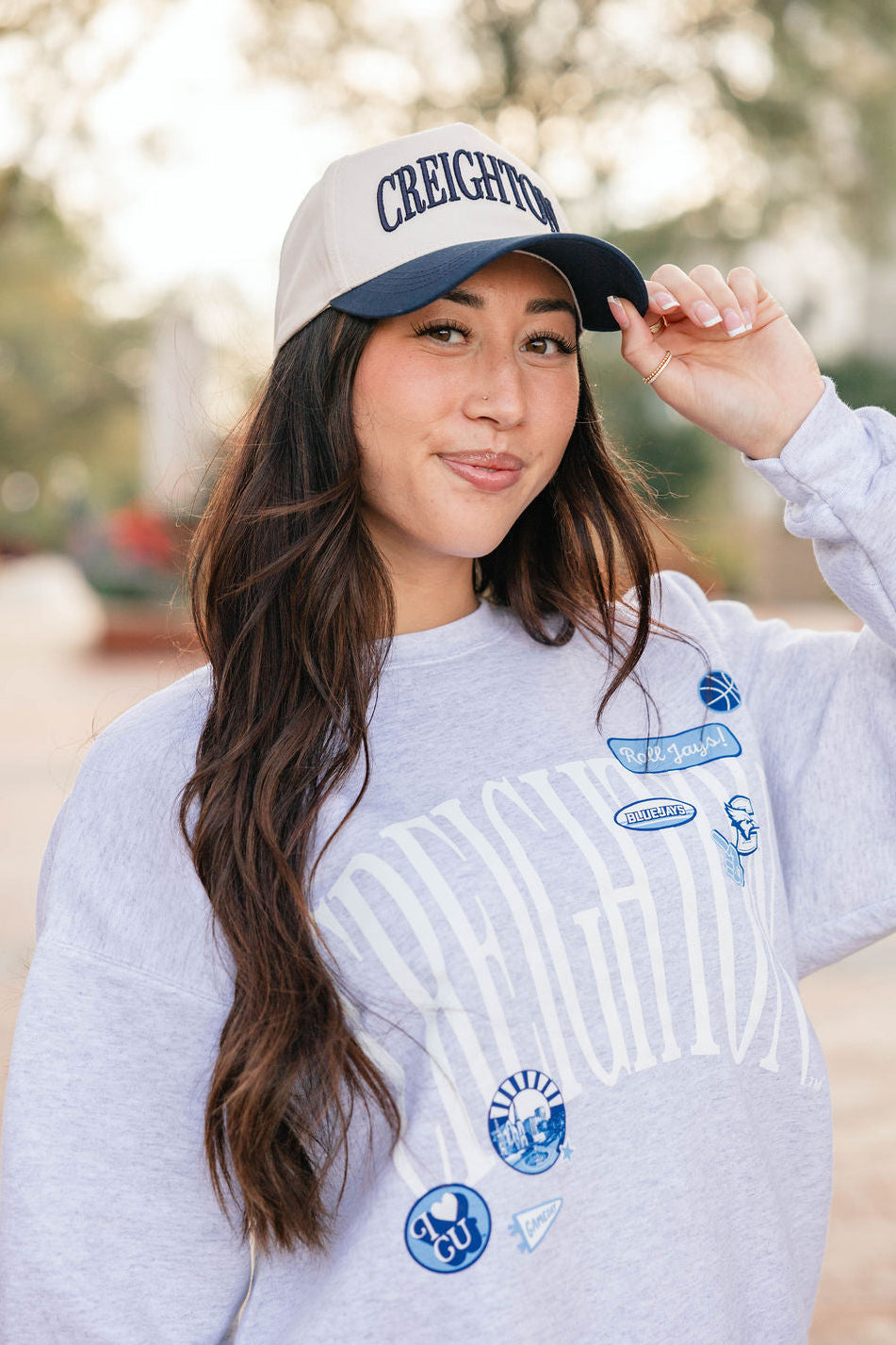 Navy Creighton Trucker Hat