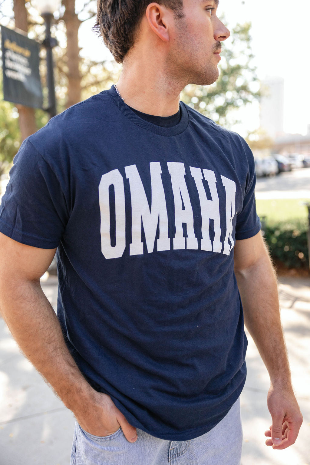 Navy Omaha Tee