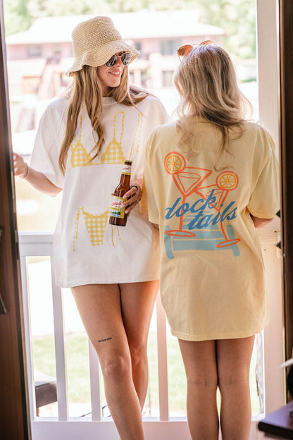 Gingham Bikini Tee