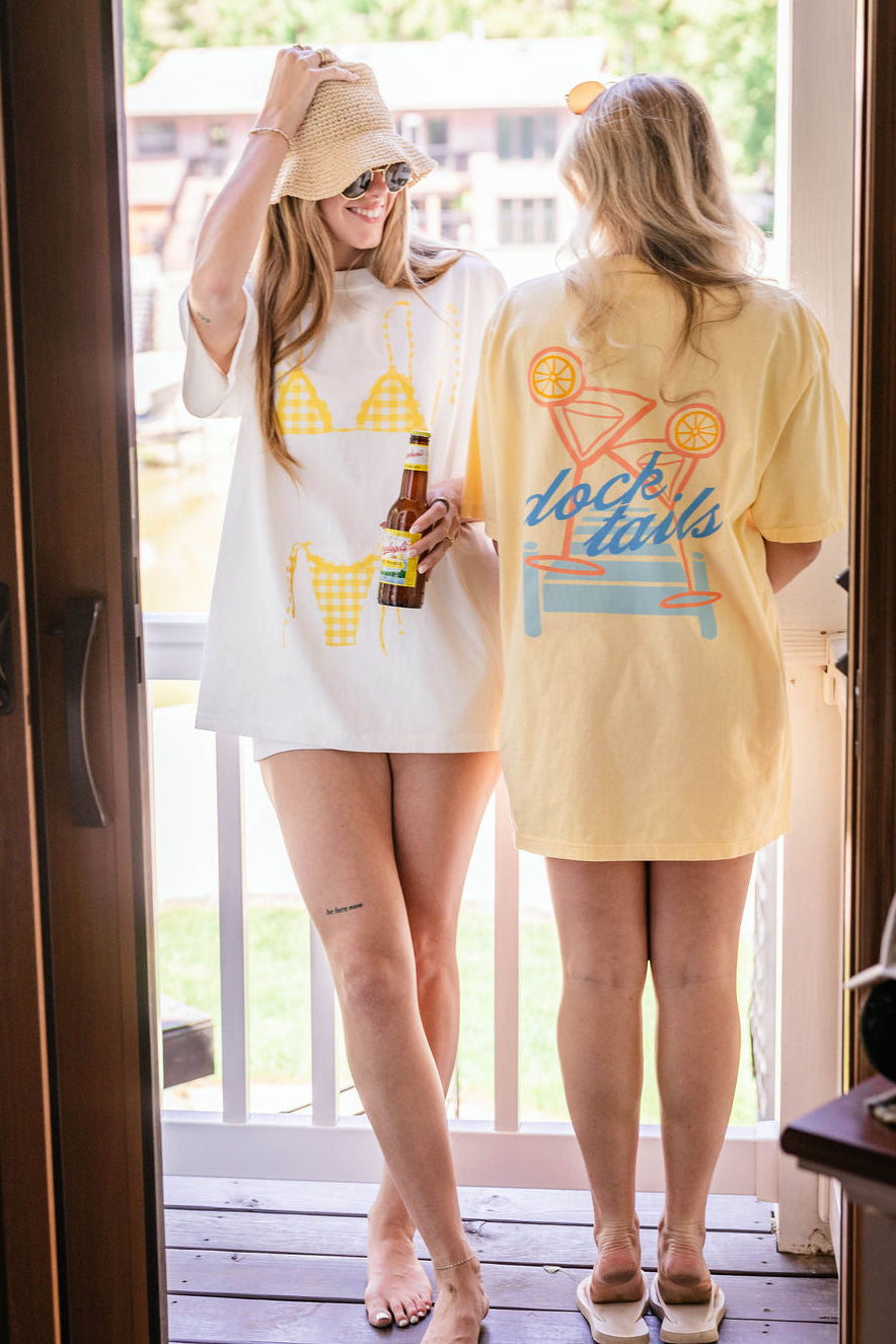 Gingham Bikini Tee