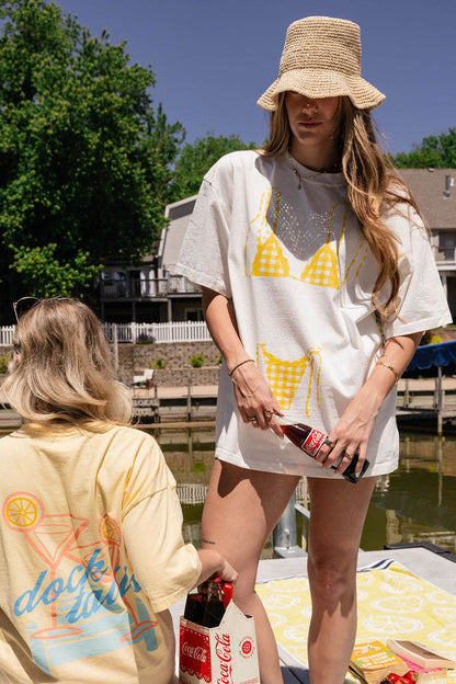 Gingham Bikini Tee