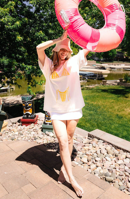 Gingham Bikini Tee