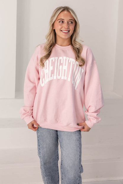 Pink Creighton Crewneck