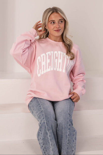 Pink Creighton Crewneck