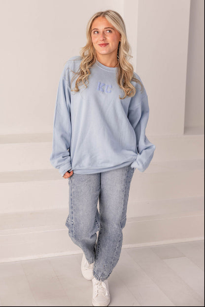 KC Crewneck Sweatshirt (Light Blue)