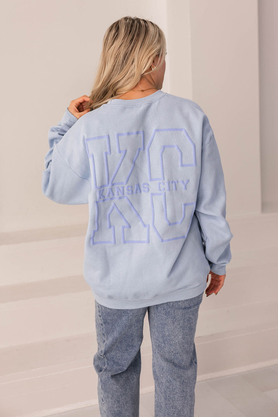 KC Crewneck Sweatshirt (Light Blue)