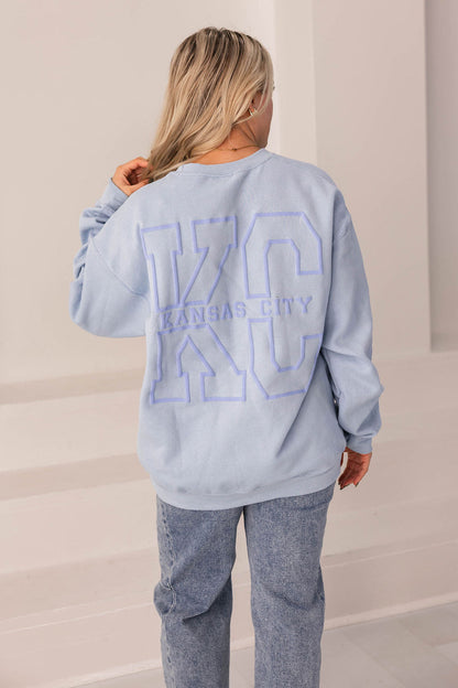 KC Crewneck Sweatshirt (Light Blue)