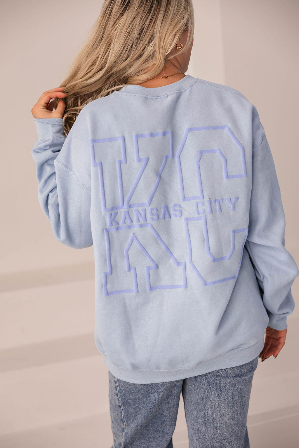 KC Crewneck Sweatshirt (Light Blue)