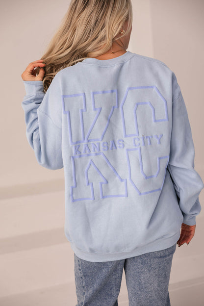 KC Crewneck Sweatshirt (Light Blue)