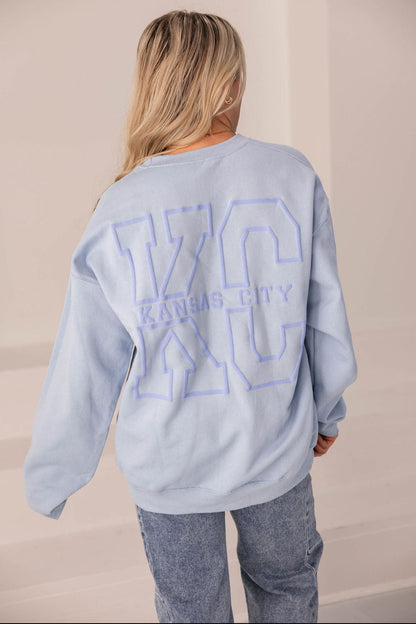 KC Crewneck Sweatshirt (Light Blue)