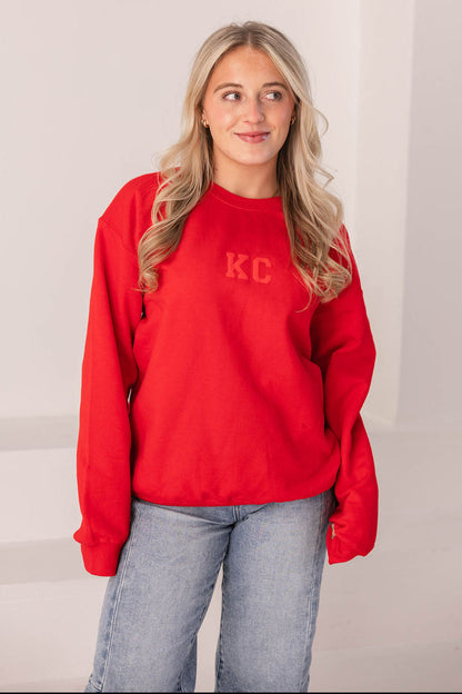 KC Crewneck Sweatshirt (Red)