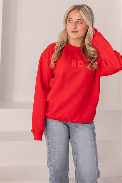 KC Crewneck Sweatshirt (Red)