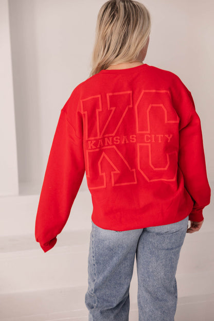KC Crewneck Sweatshirt (Red)