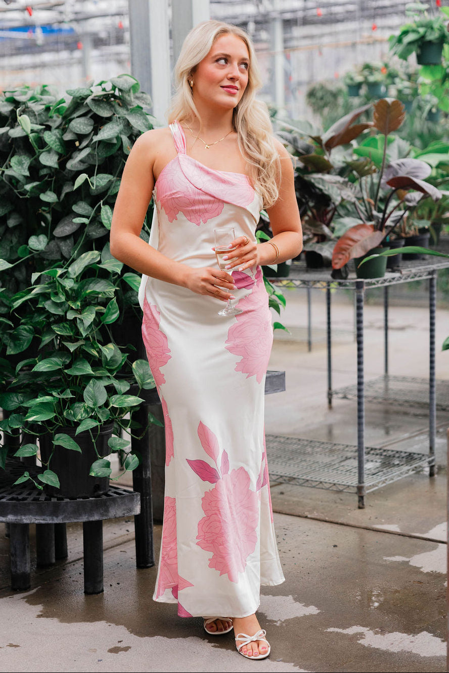 Pink Peony Maxi Dress