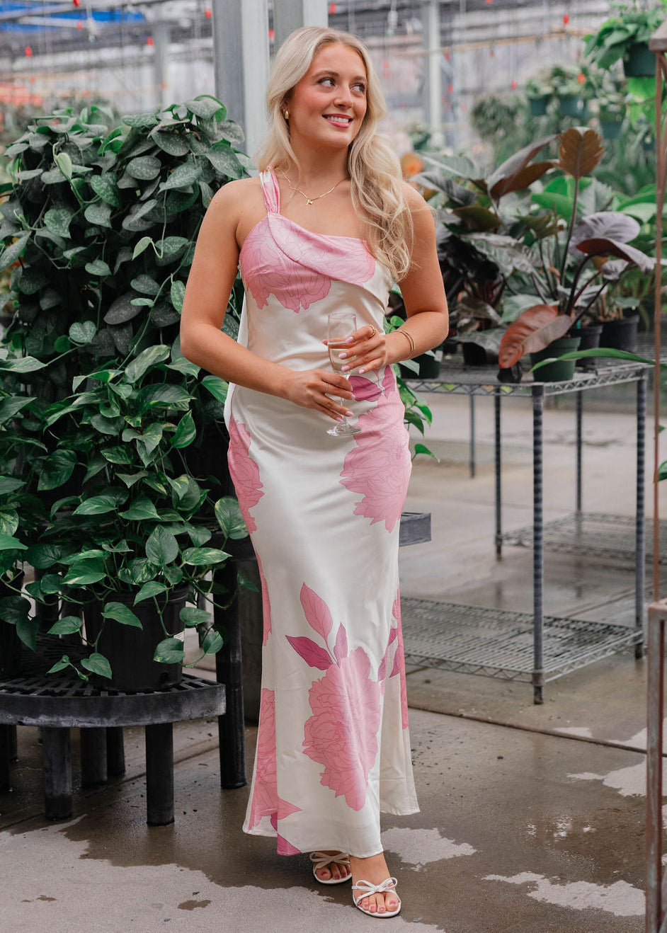 Pink Peony Maxi Dress