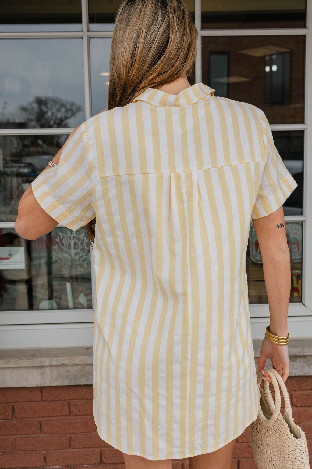 Maine Striped Mini Dress