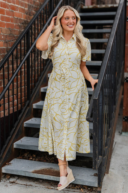 Honey Blossom Midi Dress