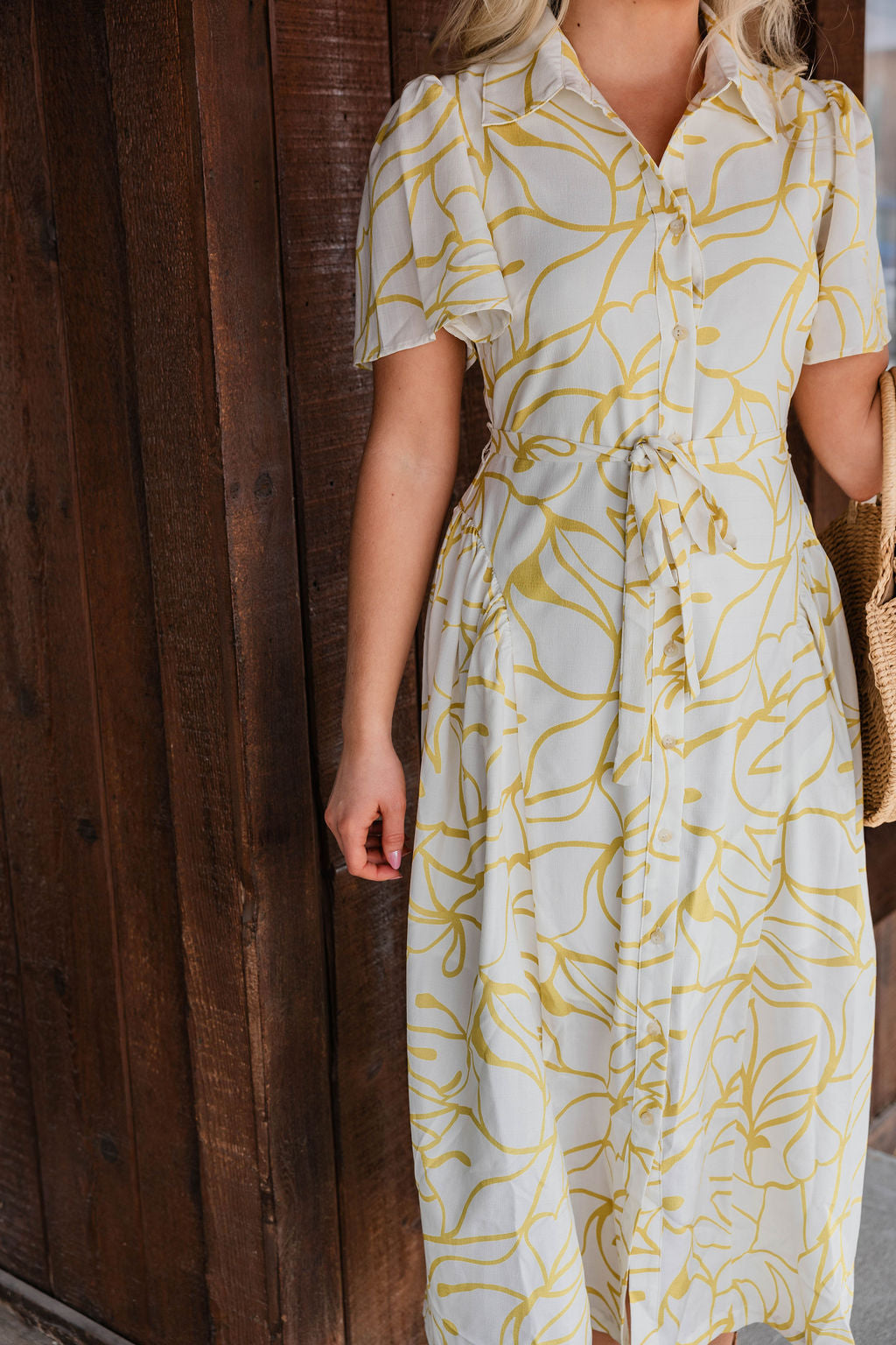 Honey Blossom Midi Dress