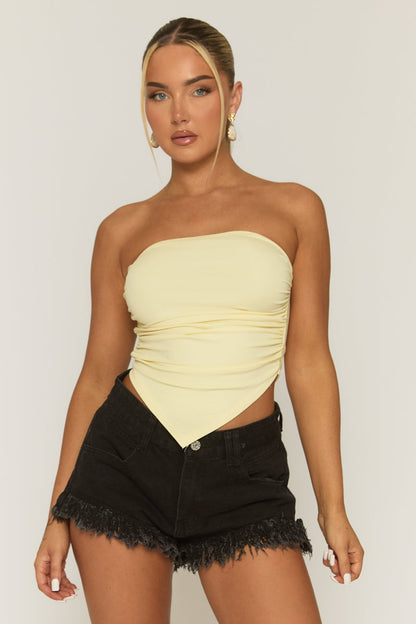 Black Extreme Fray Hem Denim Shorts - Kolbie