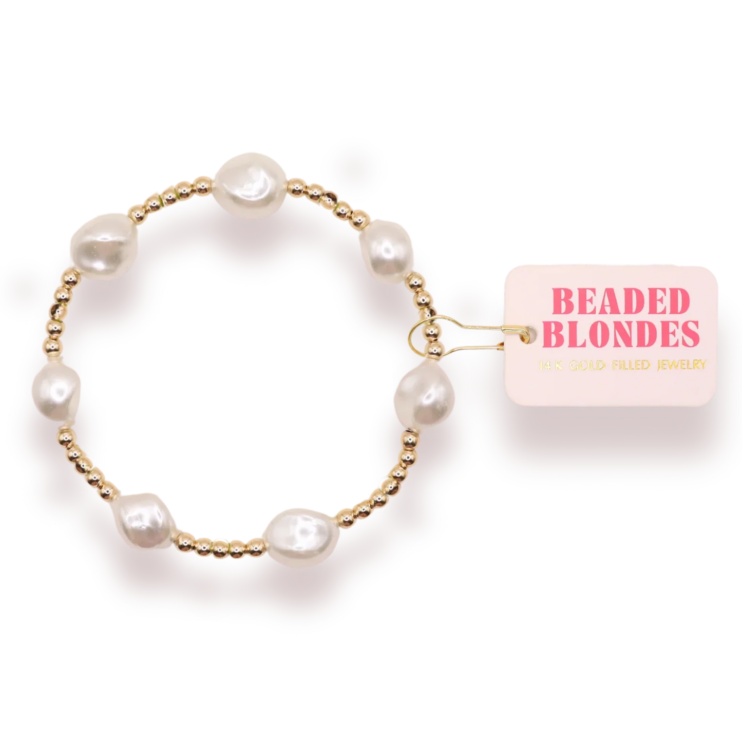 Sadie Pearl Gold Bracelet