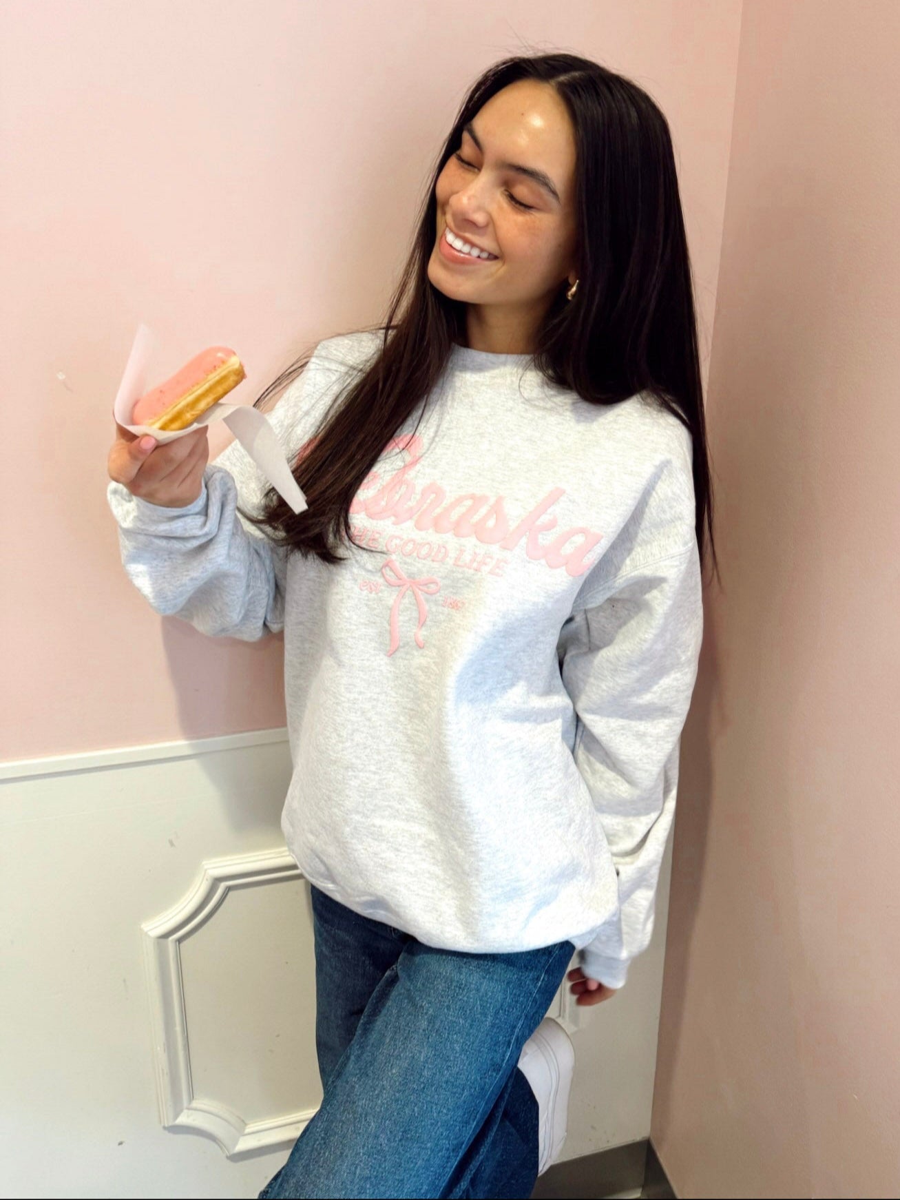 Nebraska Bow Sweatshirt