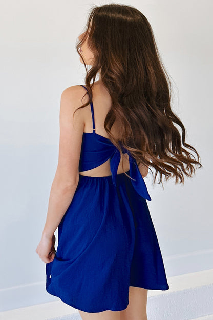 Joelle Tie Mini Dress