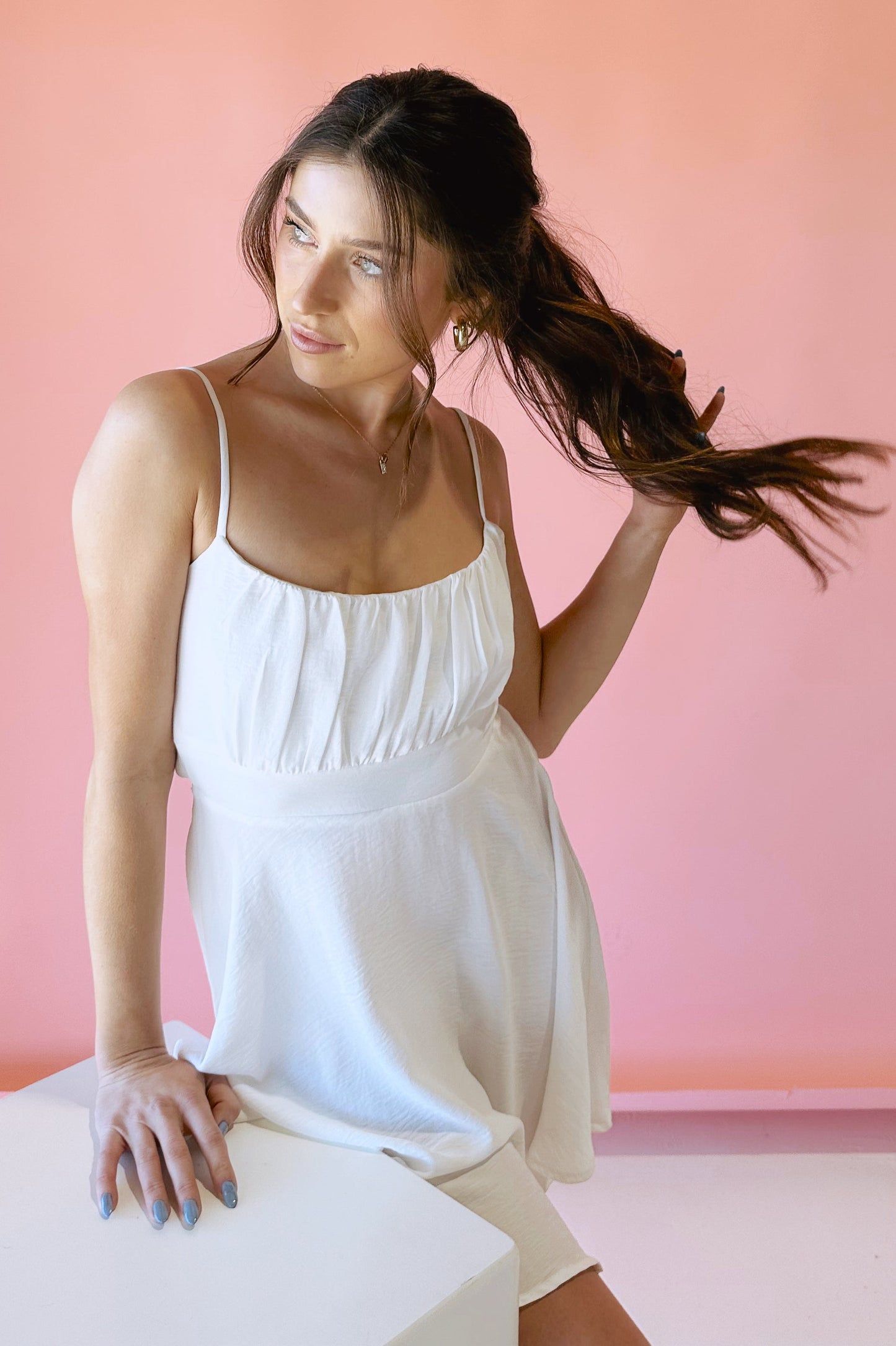 Joelle Tie Mini Dress
