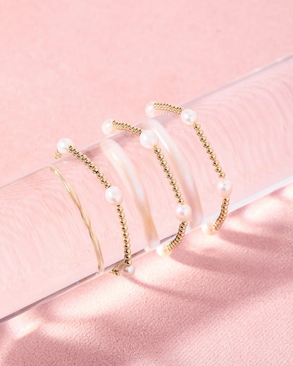 Poppi Pearl Gold Bracelet