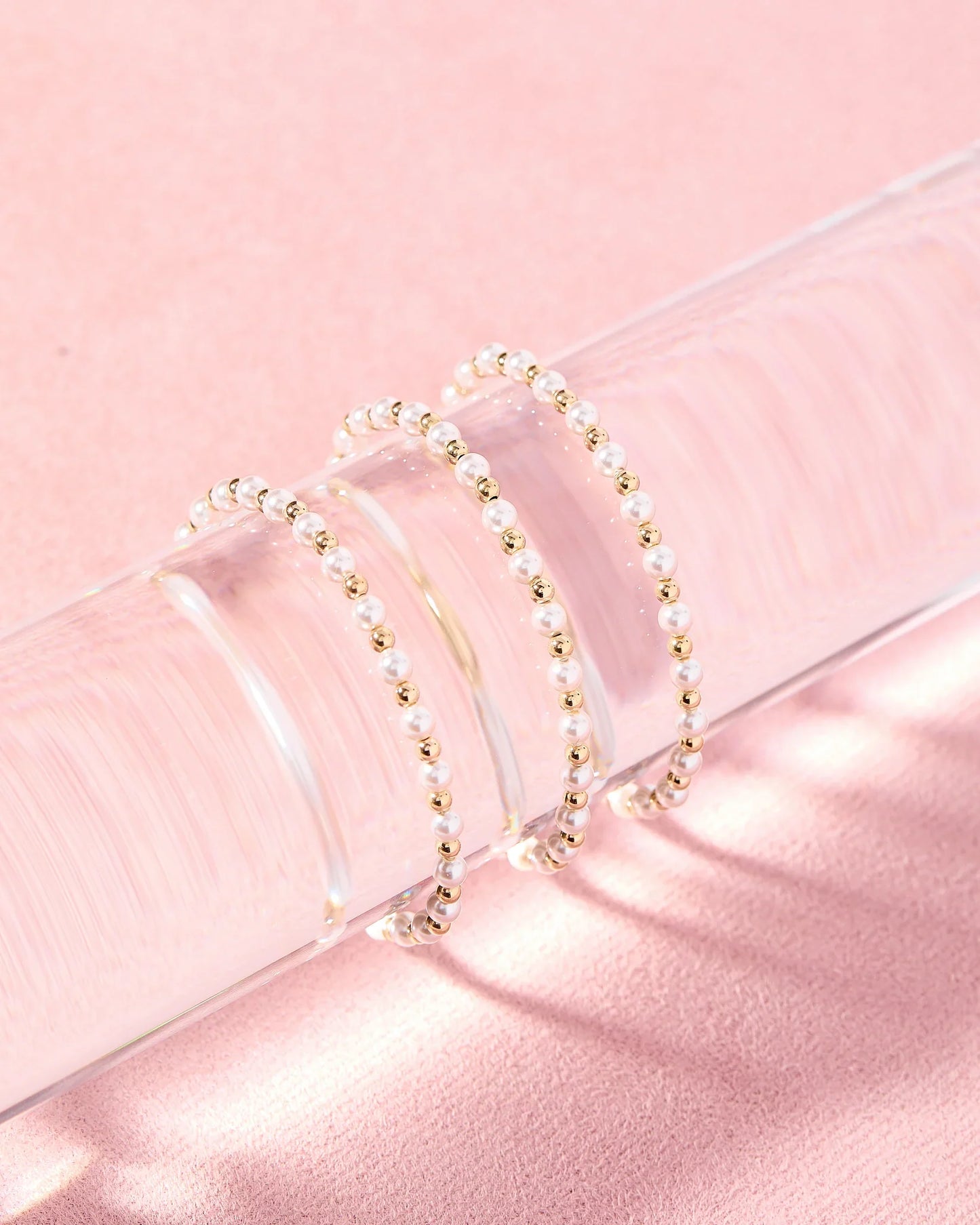Luci Pearl Gold Bracelet