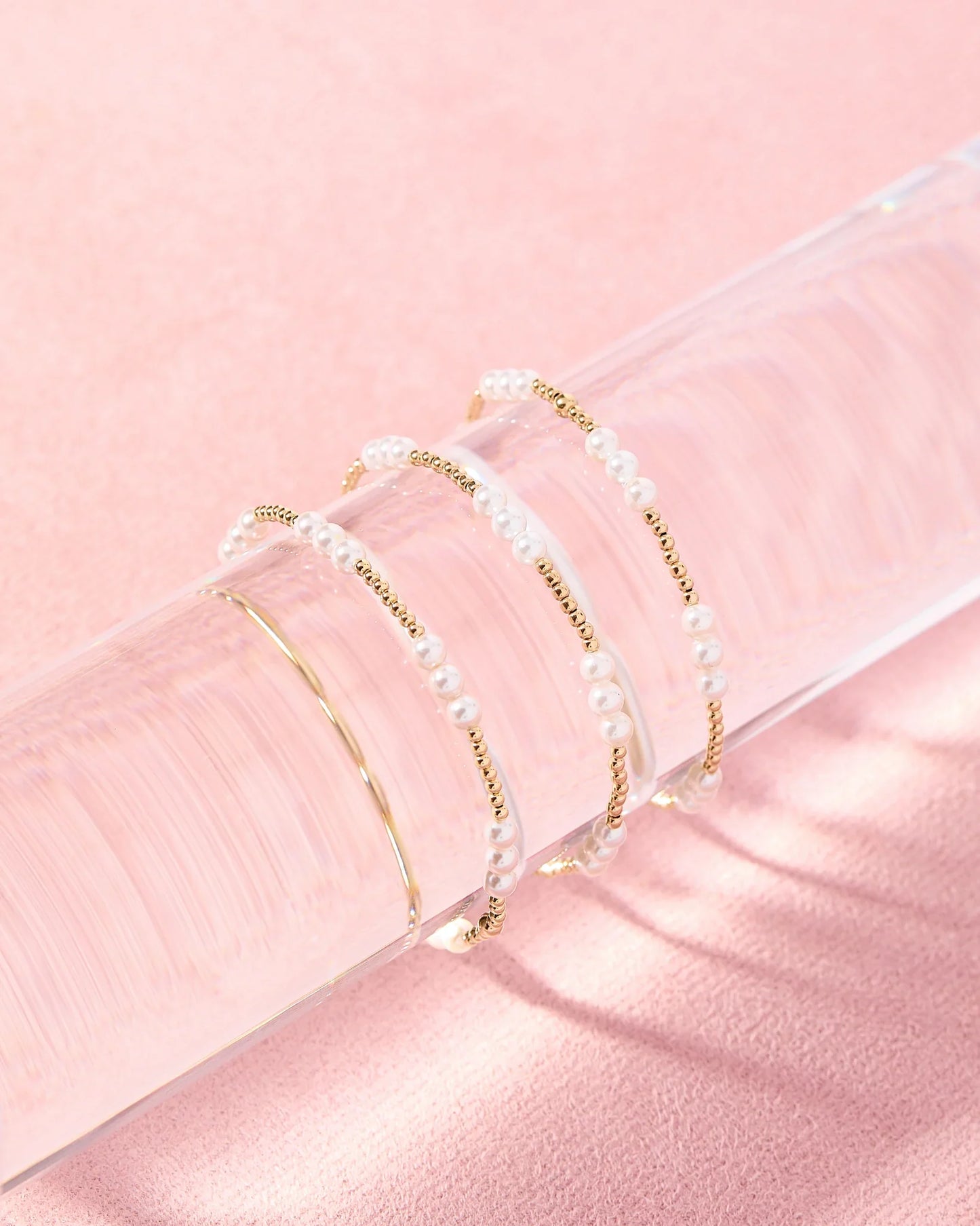 ILY Pearl Gold Bracelet