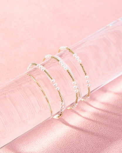 ILY Pearl Gold Bracelet