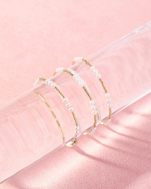 ILY Pearl Gold Bracelet