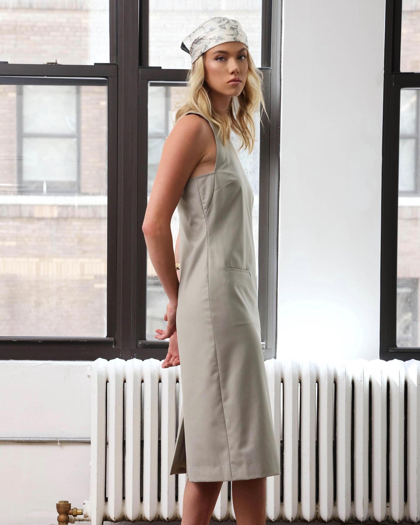 Chelsea Dress, Pale Sage