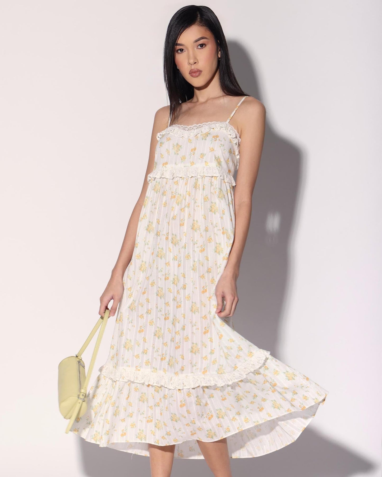 Carla Dress, Yellow Bouquet
