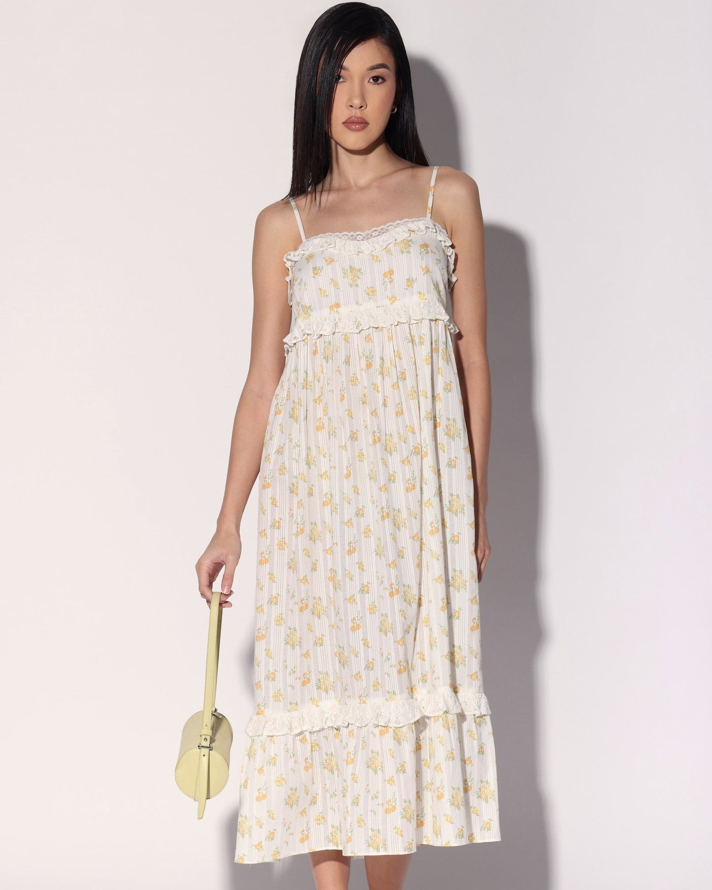 Carla Dress, Yellow Bouquet