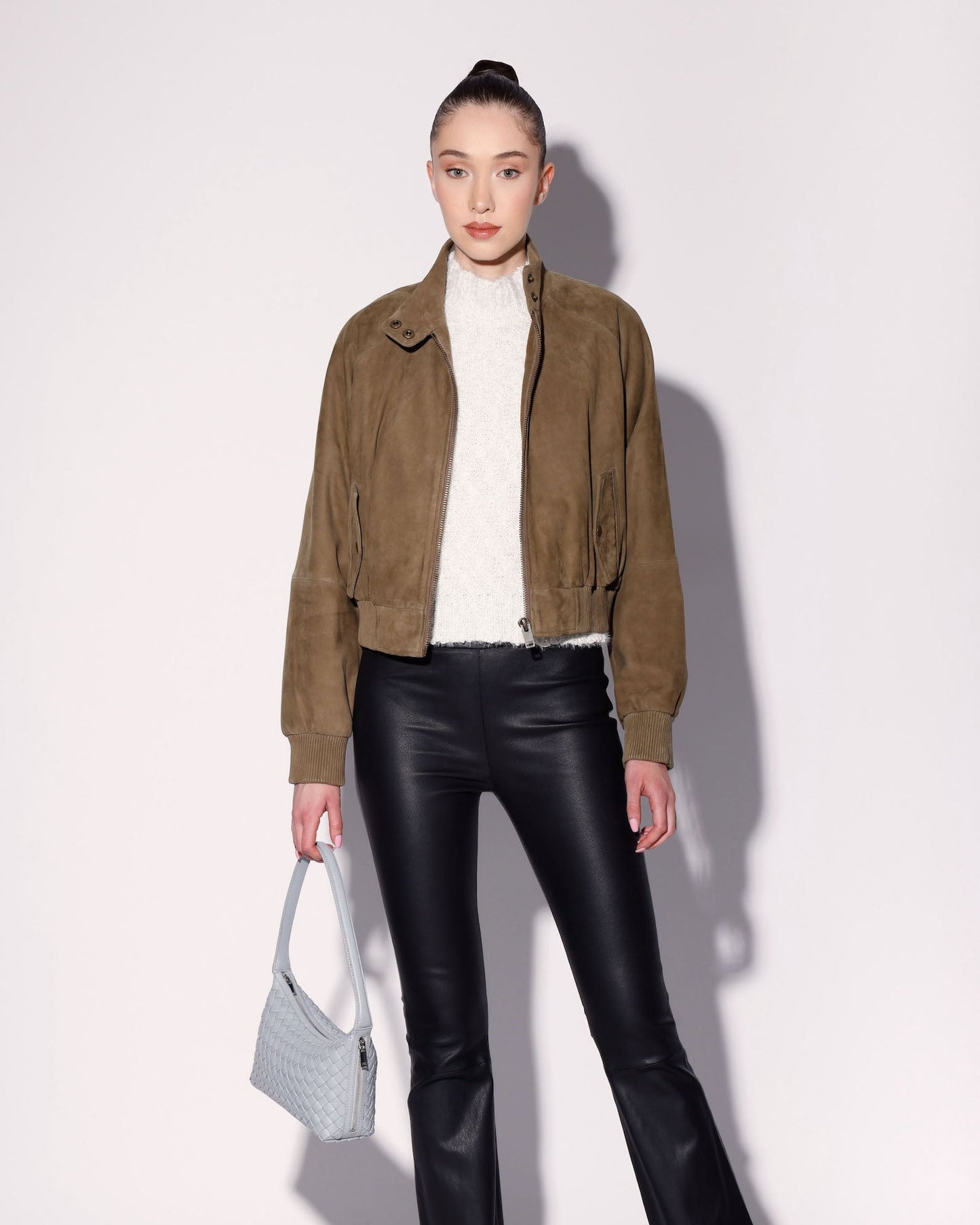 Bowie Jacket, Cypress Suede - Leather