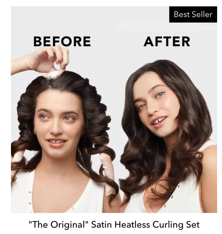 Satin Heatless Curling Set (Sunset Tie Dye)